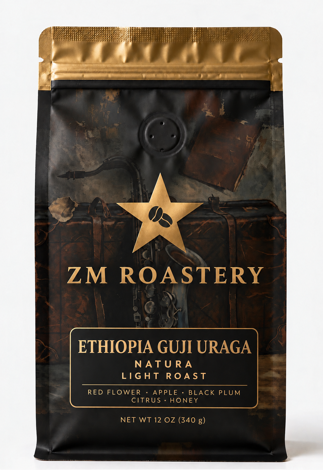 ZM ROASTERY Ethiopia Guji Uraga coffee bag